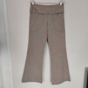 Carol Young Undesigned Linen And Silk Blend Wide Leg Flare Trouser‎ Pants Size 8